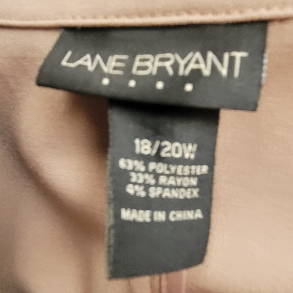 Gently used Lane Bryant size 18/20 camel color crop pantsuit